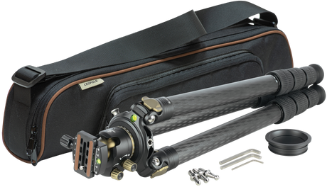 Leupold 180378 Mark 5 Tripod Kit Tripod 3.50-60" High Black Carbon Fiber