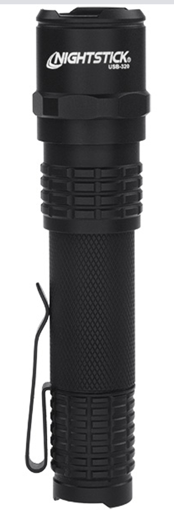 Nightstick USB558XL USB-558XL Tactical Black Anodized Hardcoat Aluminum White Cree LED 100/350/900 Lumens 215 Meters Range