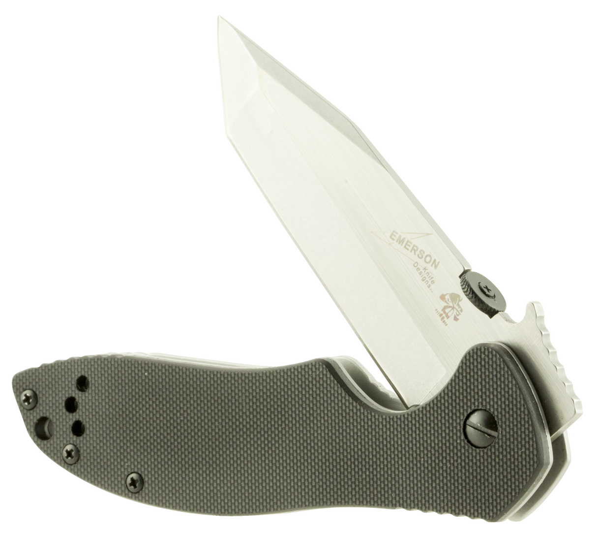 Kershaw 6034T CQC 7K 3.25" Folding American Tanto Plain Satin/Stonewashed 8Cr14MoV SS Blade Bead Blasted/Black G10/SS Handle Includes Pocket Clip