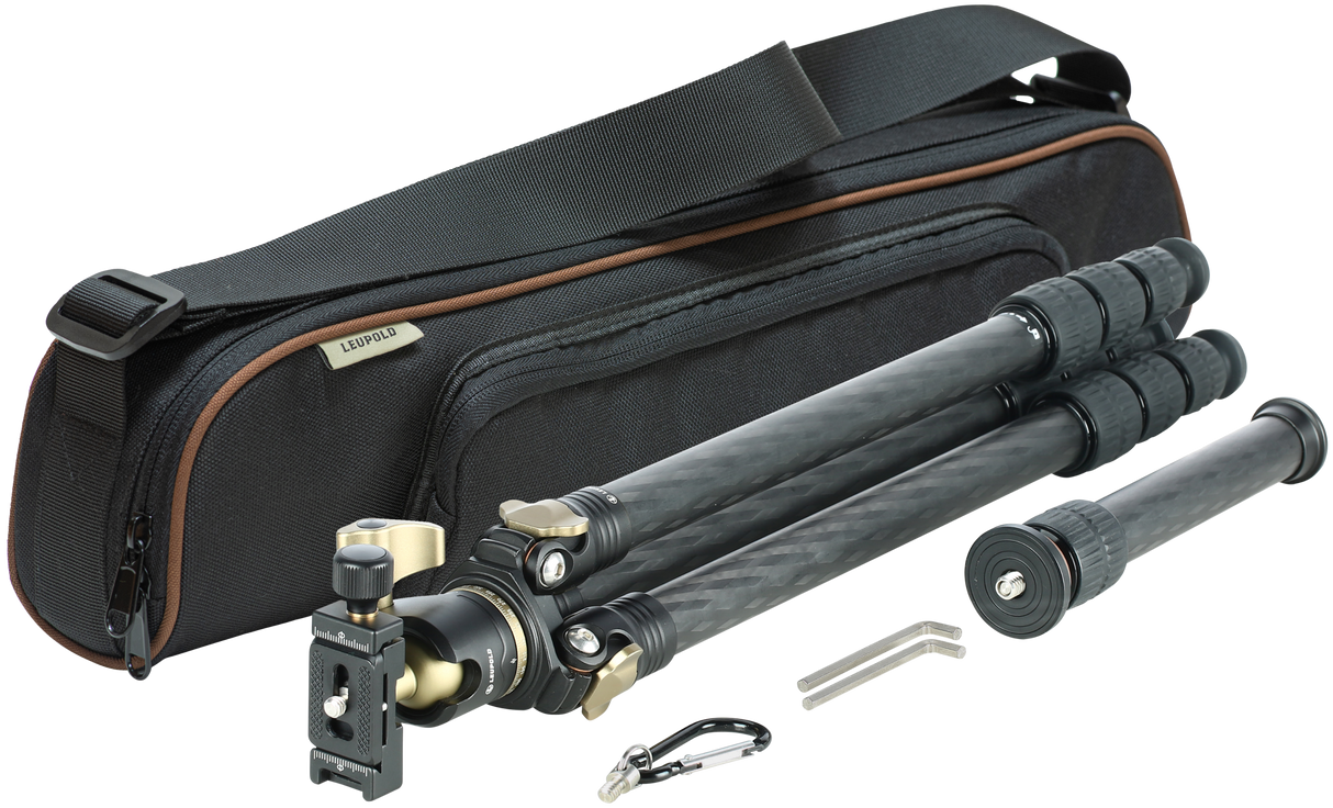 Leupold 180380 Alpine Tripod Kit 5-58" High Black Carbon Fiber