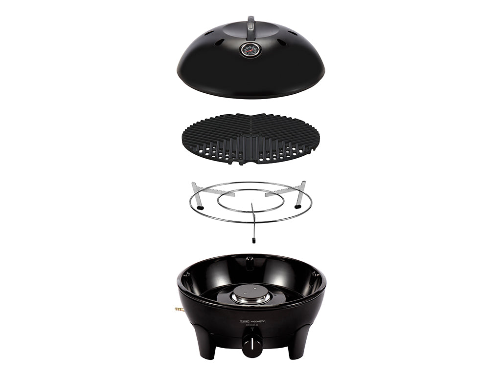 Citi Chef 40- Black- Portable 4 Piece- Gas Barbeque- Camp Cooker