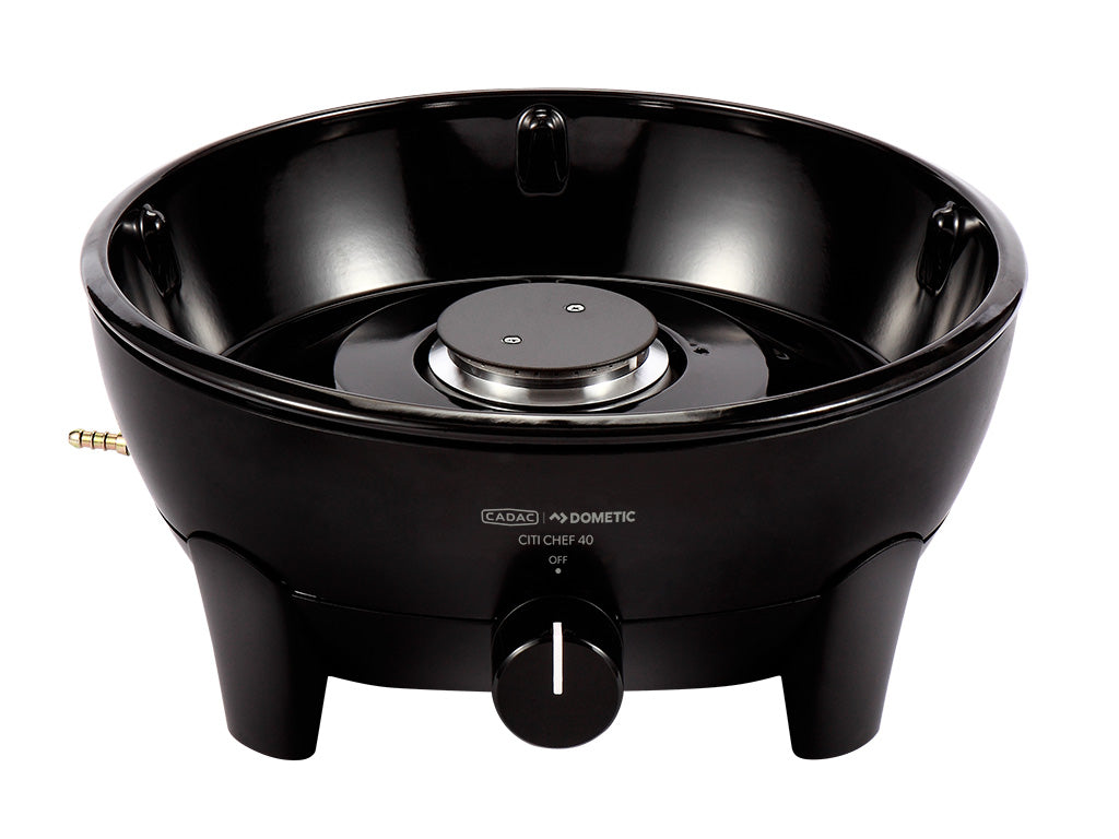 Citi Chef 40- Black- Portable 4 Piece- Gas Barbeque- Camp Cooker