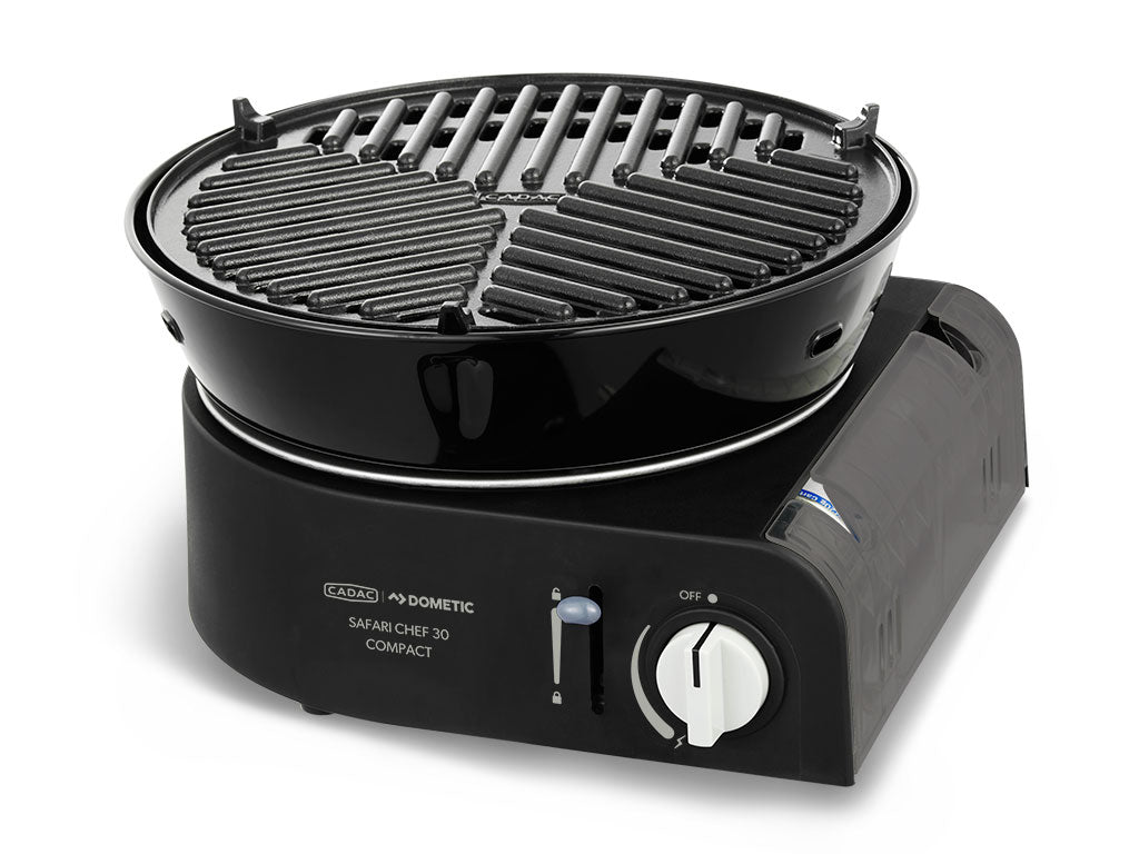 Safari Chef 30 Compact- Portable 6 Piece- Gas Barbeque- Camp Cooker