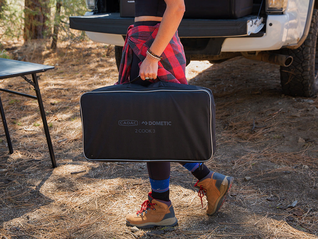 2 Cook 3 Pro Deluxe- Portable 3 Piece- Gas Barbeque- Camp Cooker