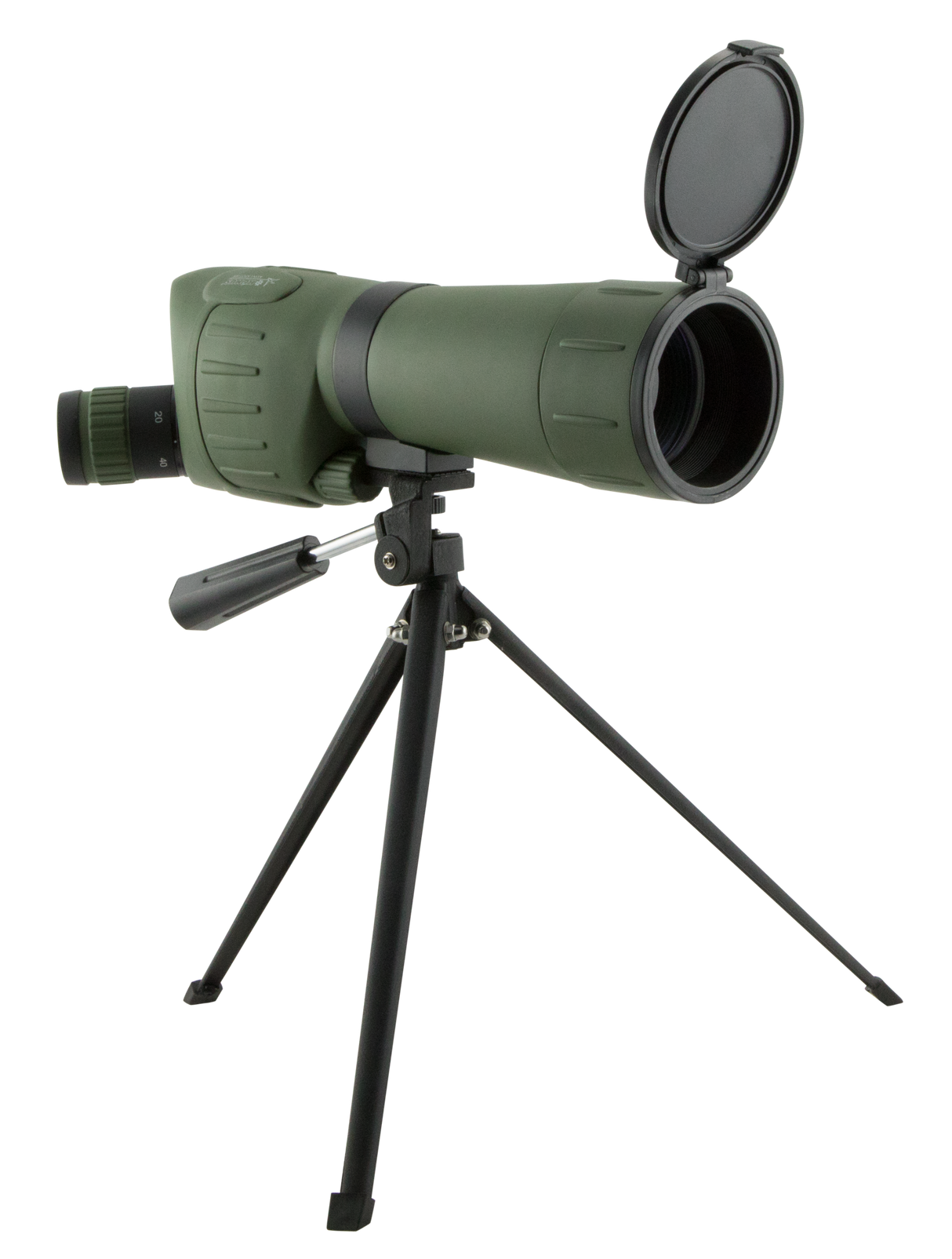 Konus 20-60x60 Konuspot Spotting Scope Green, Angled, w/ Table Tripod & Carrying Case