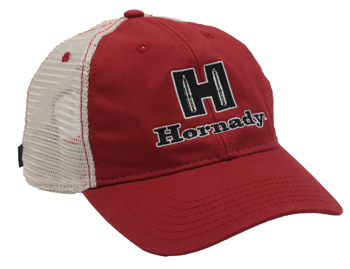 Hornady 99231 Hornady Cap Mesh Cap White/Red Structured