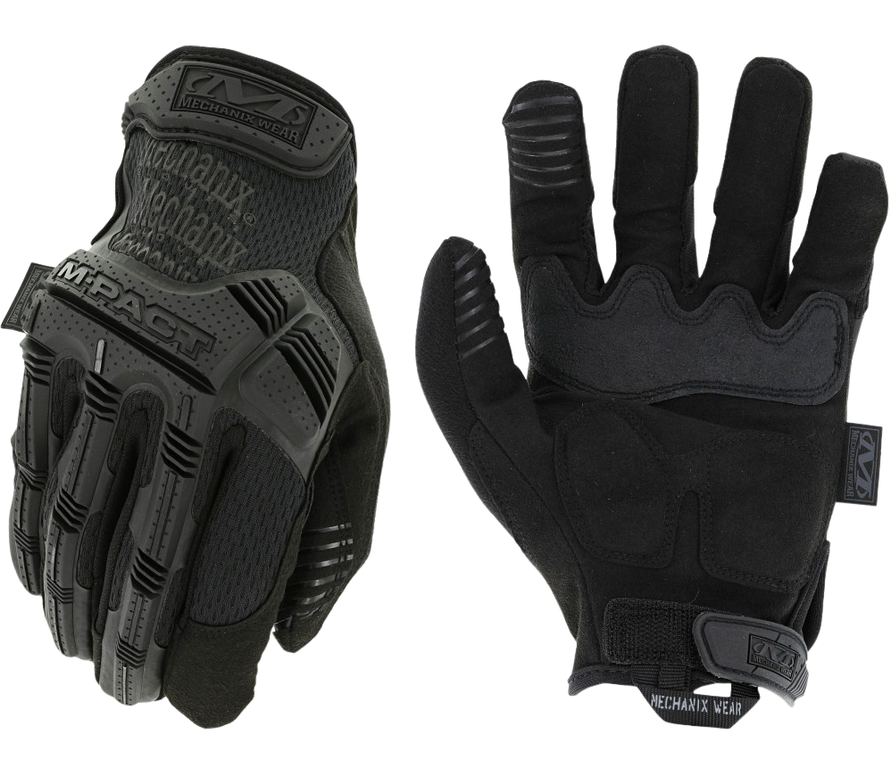 Mechanix Wear MPT55008 M-Pact Covert Black Synthetic Leather/Armortex Small