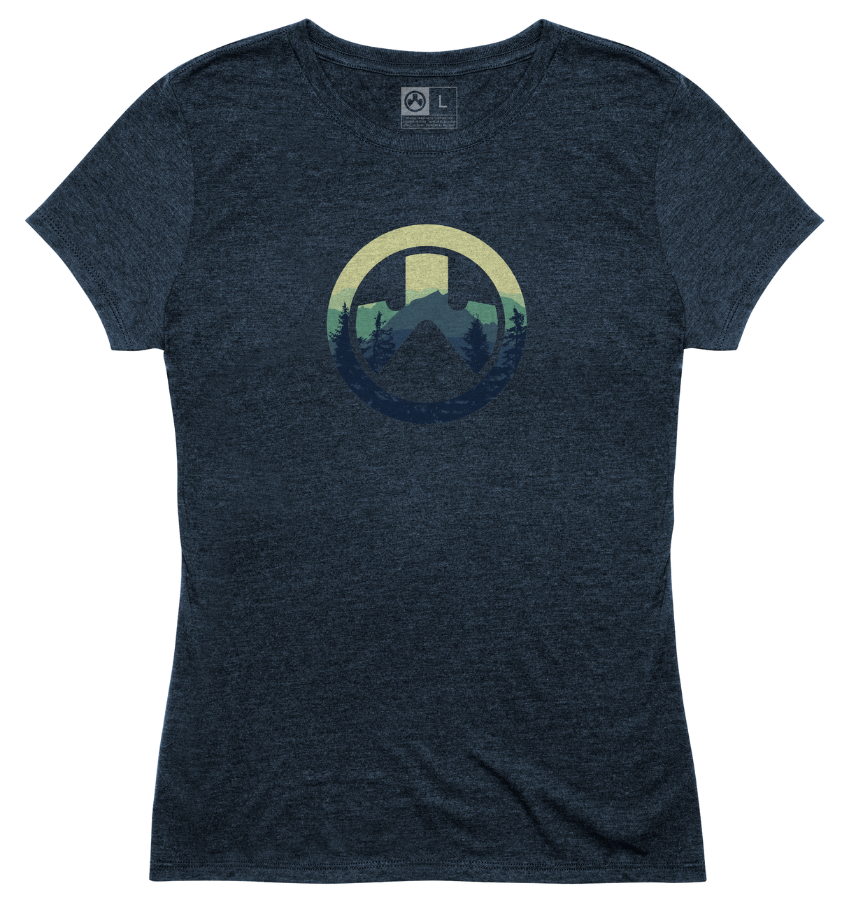 Magpul MAG1193-411-S Cascade Women's Navy Heather Cotton/Polyester Short Sleeve Small