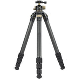 Leupold 180378 Mark 5 Tripod Kit Tripod 3.50-60" High Black Carbon Fiber