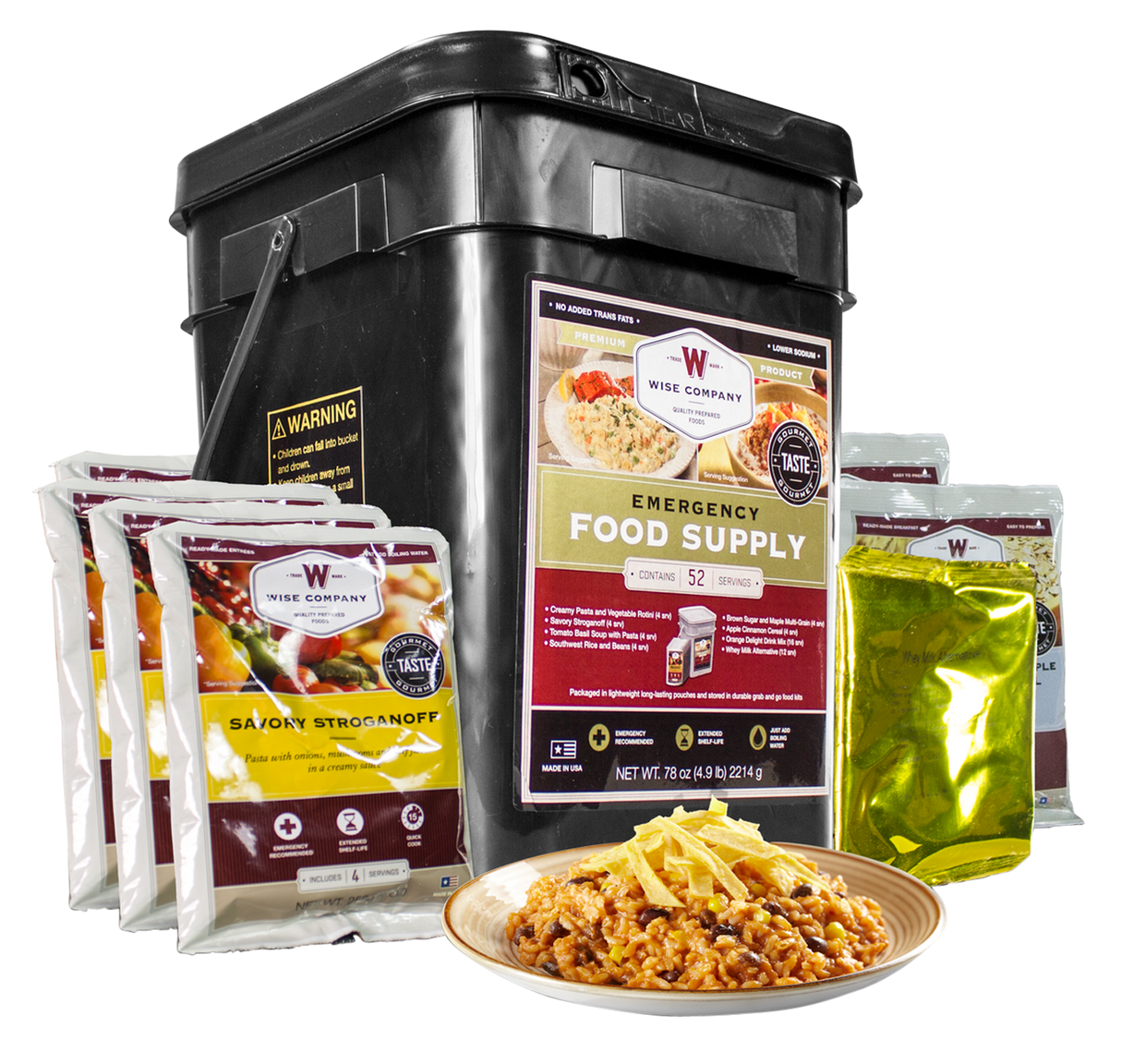 ReadyWise 52 Serving Prepper Pack Freeze Dried Food