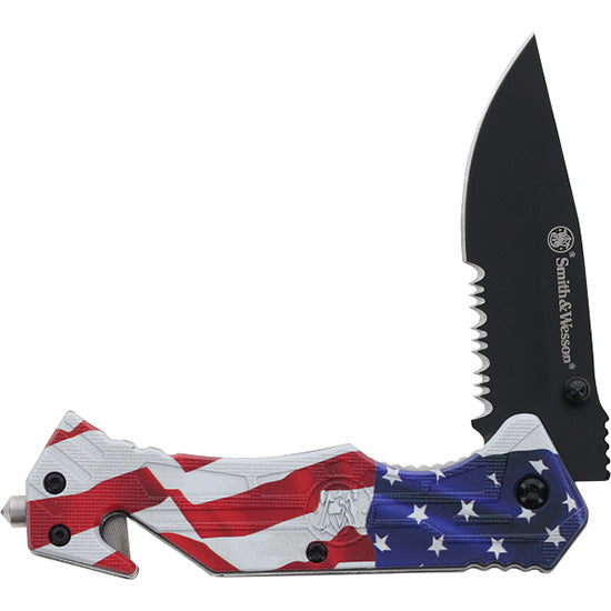 BTI S&W AMERICAS HEROES SPRING ASSISTED KNIFE