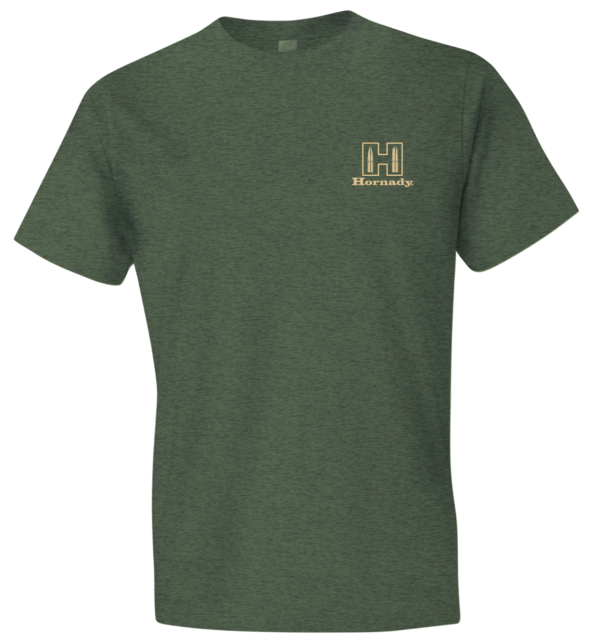Hornady Gear 31435 Hornady T-Shirt Logo Stamp Military Green Short Sleeve 2XL