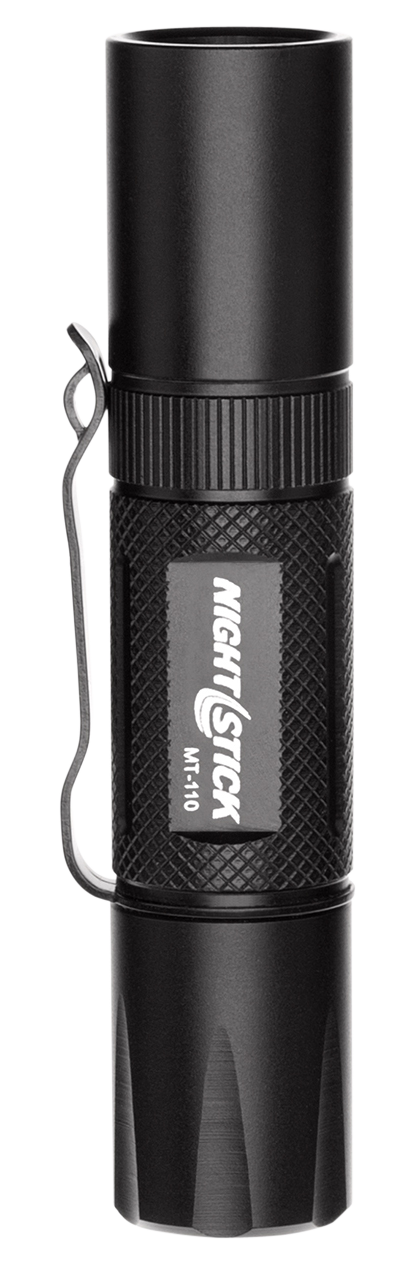 Nightstick MT110 MT-110 Mini-TAC Black Anodized Hardcoat Aluminum White LED 150 Lumens 77 Meters Beam Distance