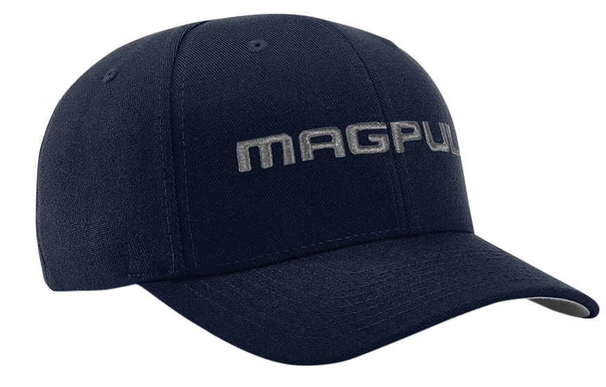 Magpul MAG1103-410 Wordmark Stretch Fit Navy Adjustable Snapback S/M Fitted