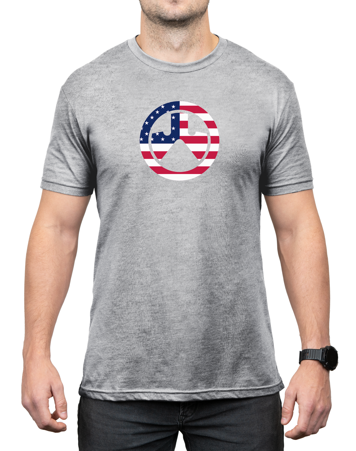 Magpul MAG1281030XL Independence IconAthletic Gray Heather Cotton/Polyester Short Sleeve XL