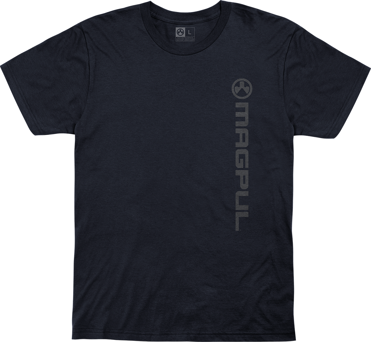 Magpul MAG1113-410-S Vertical LogoNavy Cotton Short Sleeve Small