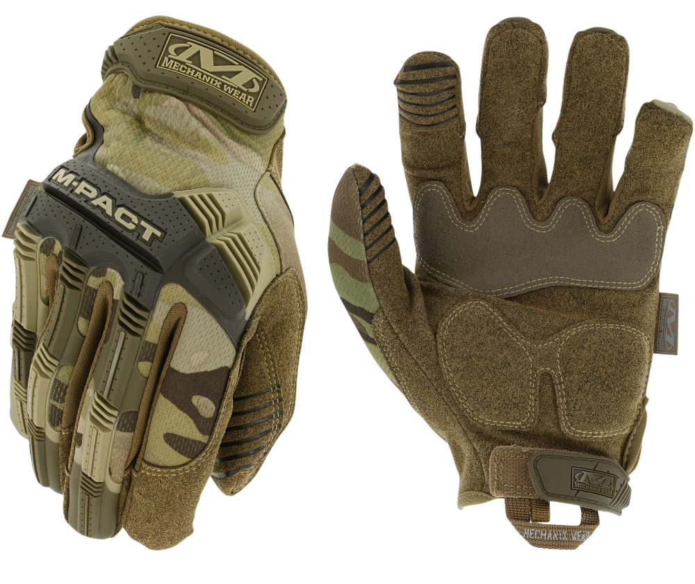 Mechanix Wear MPT78009 M-Pact Gloves MultiCam Touchscreen Synthetic Leather Medium