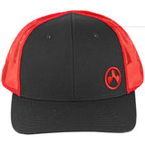 Magpul MAG1106-003 Icon Trucker Hat Black/Red Adjustable Snapback M/L Structured