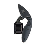 Ka-Bar 1480 TDI Law Enforcement 2.31" Fixed Drop Point Plain AUS-8A SS Blade Black Zytel Handle Includes Belt Clip