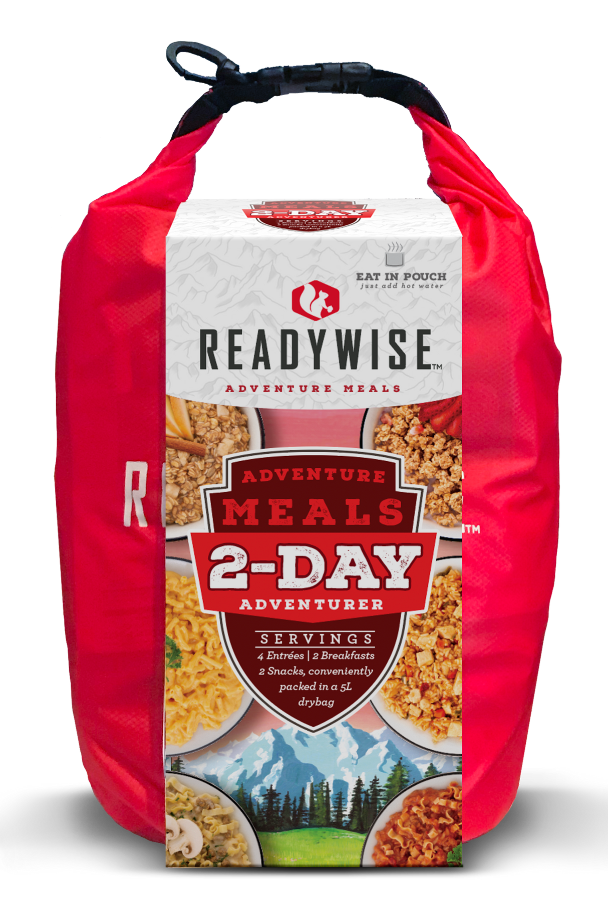 ReadyWise 2 Day Adventure Freeze Dried Food Kit with Dry Bag