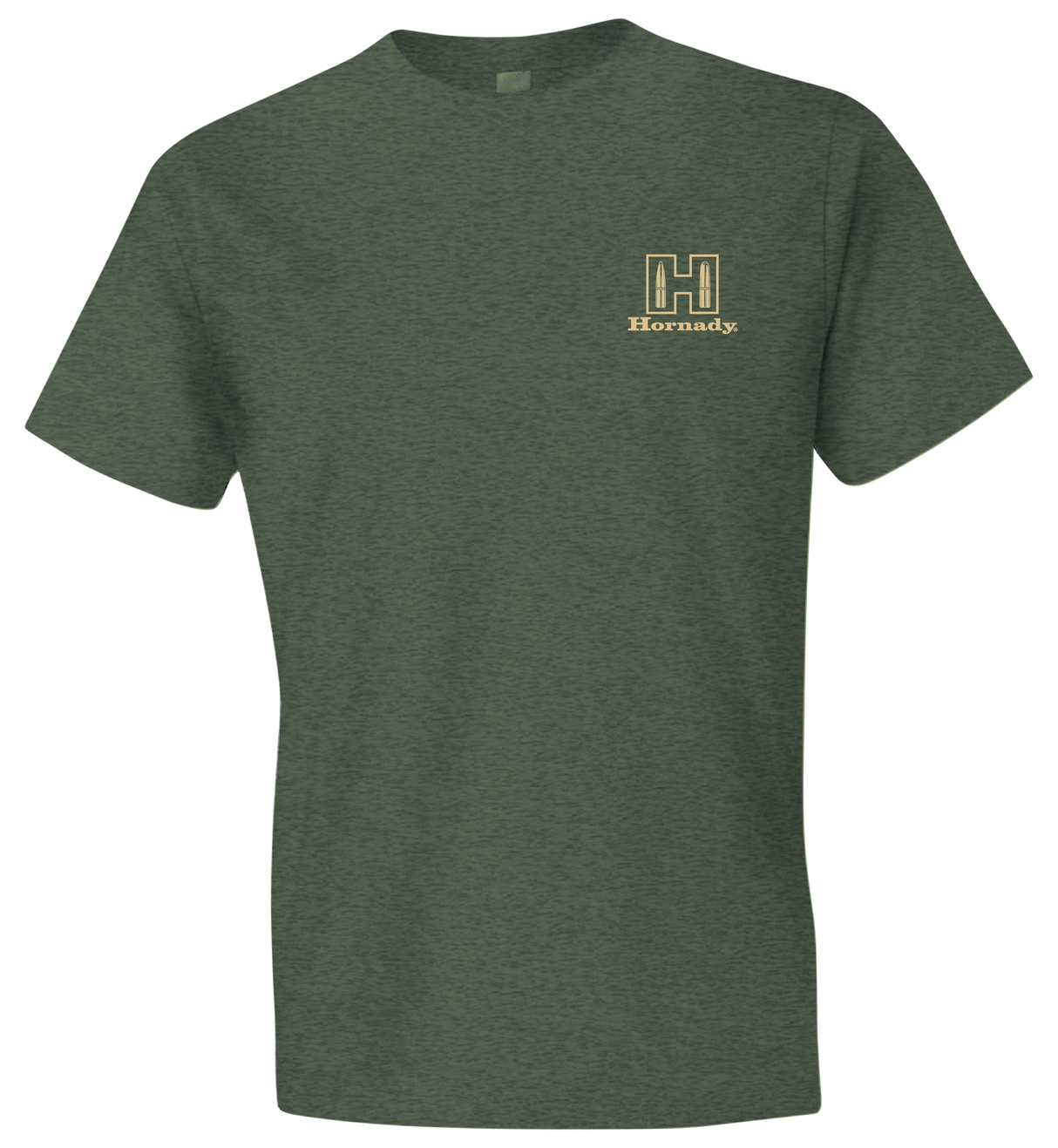 Hornady Gear 31432 Hornady T-Shirt Logo Stamp Military Green Short Sleeve Medium