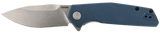 Kershaw 2036 Lucid3.20" Folding Clip Point Plain Stonewashed 8Cr13MoV SS Blade/Blue/Stonewashed Glass Filled Nylon/SS Handle Includes Pocket Clip