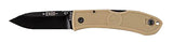 Ka-Bar 4062PK Dozier Hunter 3" Folding Drop Point Plain AUS-8A SS Blade Pink Zytel Handle Includes Pocket Clip