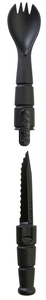 KA-BAR Tactical Spork/Knife Combo Grilamid Polymer Handle Black