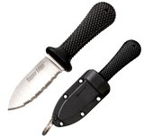 Cold Steel 42SS Super Edge2" Fixed Part Serrated Japanese AUS-8A SS Blade/ Black Kray-Ex Handle Includes Sheath