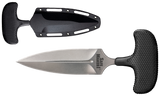 Cold Steel CS12DBST Safe Maker I 4.50" Fixed Spear Point Plain Stone Washed AUS-8A SS Blade/ Black Kray-Ex Handle Includes Sheath