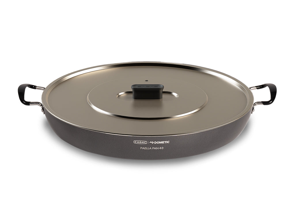 Paella Pan 40 w-Lid - Camp Cooking Pan