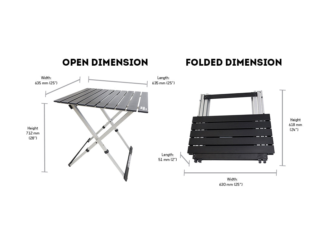 Dometic Zero Light Oak Table - Medium