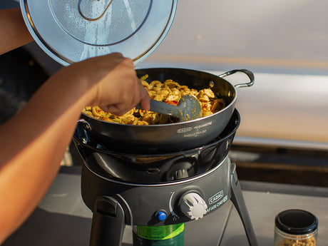 Paella Pan 40 w-Lid - Camp Cooking Pan