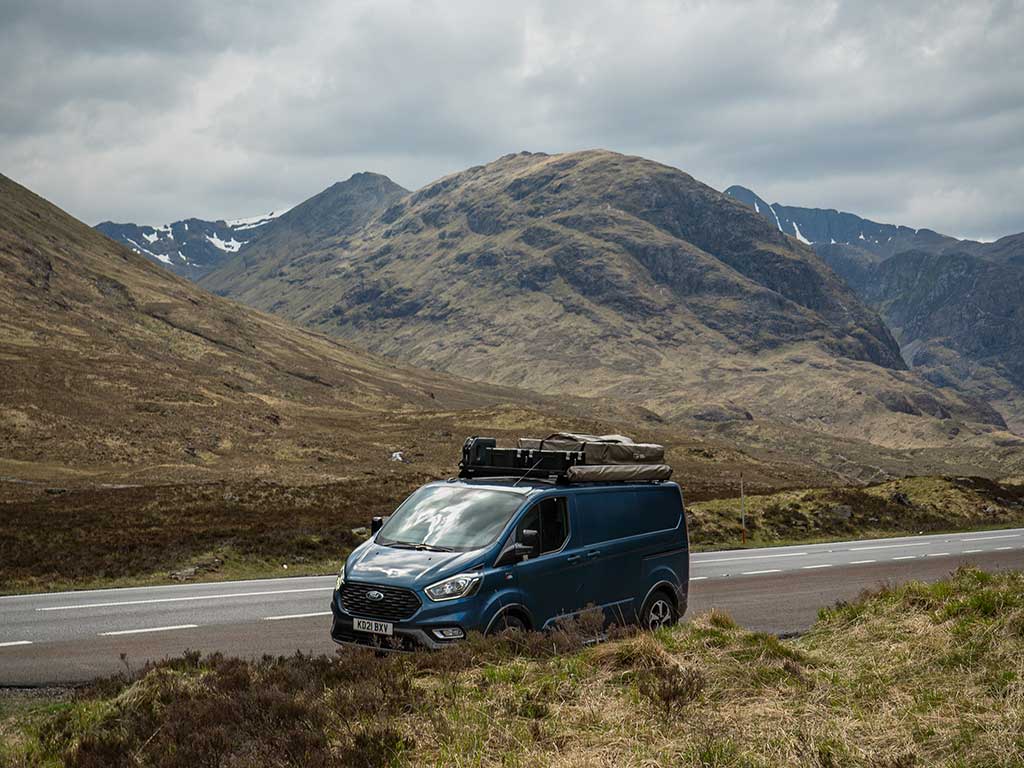 Ford Tourneo-Transit Custom LWB (2013-Current) Slimline II Roof Rack Kit