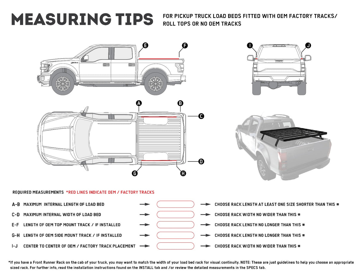 Pickup Truck Slimline II Load Bed Kit - 1345(W) x 1358(L)