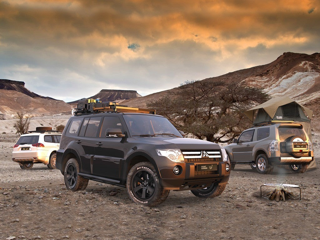 Mitsubishi Pajero LWB (1991-1999) Slimline II Roof Rack Kit - Tall