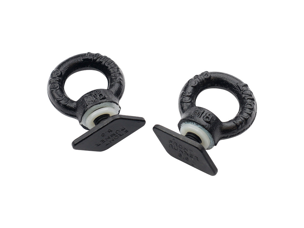 Black Tie Down Rings - Eye Bolts for Tracks