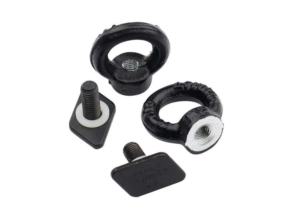 Black Tie Down Rings - Eye Bolts for Tracks