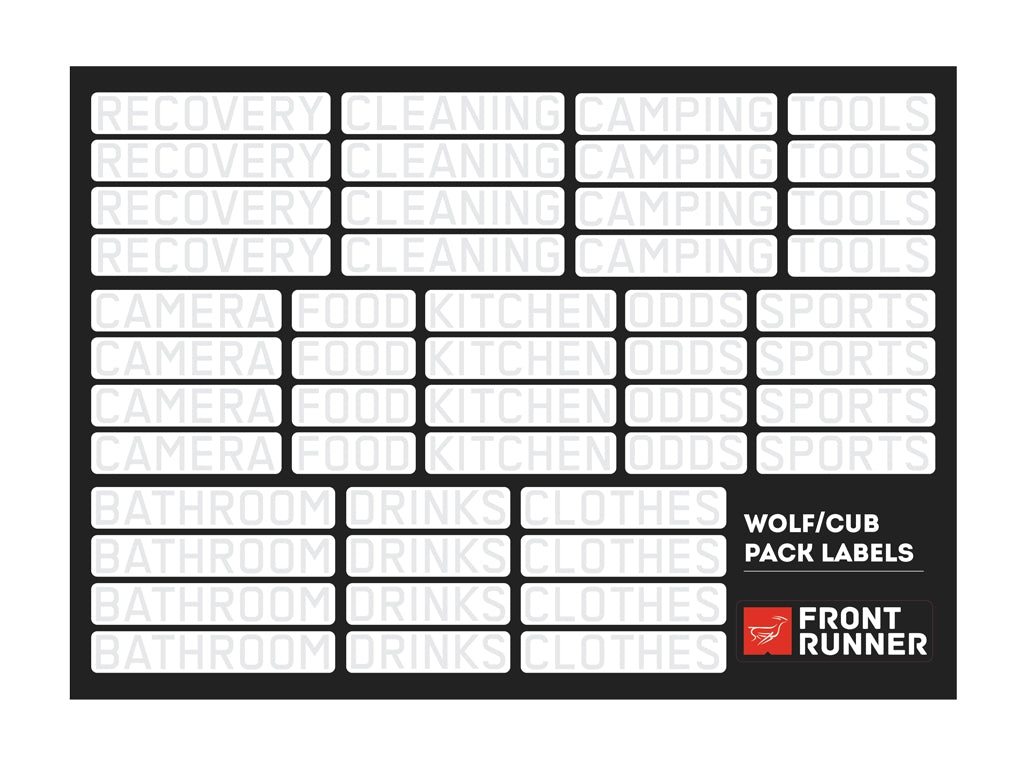 Wolf-Cub Pack Campsite Organizing Labels